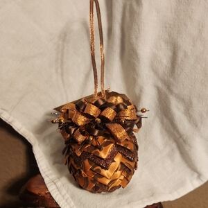 Pine Cone Ornament, Masterfully Hand Crafted